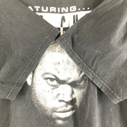 【中古品】【メンズ】 ICE CUBE アイス・キューブ 90S"GETS DOWN WITH THE GREATEST MC’S IN RAP"TEE BLACK SIZE:XXL 145-260828-ky-09-fuzh 万代Net店