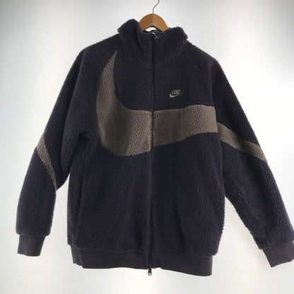 【中古品】【メンズ】 NIKE ナイキ BQ6546-540 FLEECE JACKET フリース ジャケット リバーシブル アウター 上着 PURPLE GRAY Mサイズ ※目潰れ・汚れ・使用感あり 148-260830-io-47-fuzh カラー：パープルグレー 万代Net店