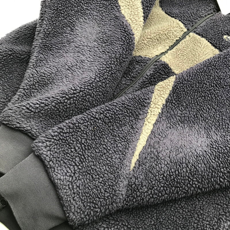 【中古品】【メンズ】 NIKE ナイキ BQ6546-540 FLEECE JACKET フリース ジャケット リバーシブル アウター 上着 PURPLE GRAY Mサイズ ※目潰れ・汚れ・使用感あり 148-260830-io-47-fuzh カラー：パープルグレー 万代Net店