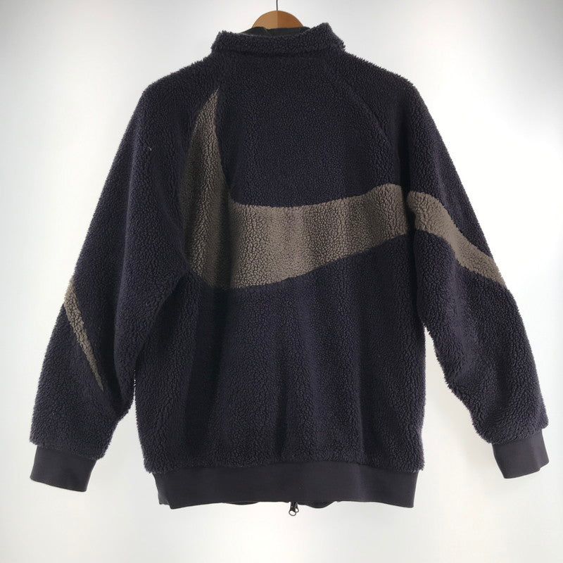 【中古品】【メンズ】 NIKE ナイキ BQ6546-540 FLEECE JACKET フリース ジャケット リバーシブル アウター 上着 PURPLE GRAY Mサイズ ※目潰れ・汚れ・使用感あり 148-260830-io-47-fuzh カラー：パープルグレー 万代Net店
