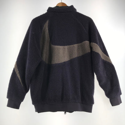 【中古品】【メンズ】 NIKE ナイキ BQ6546-540 FLEECE JACKET フリース ジャケット リバーシブル アウター 上着 PURPLE GRAY Mサイズ ※目潰れ・汚れ・使用感あり 148-260830-io-47-fuzh カラー：パープルグレー 万代Net店