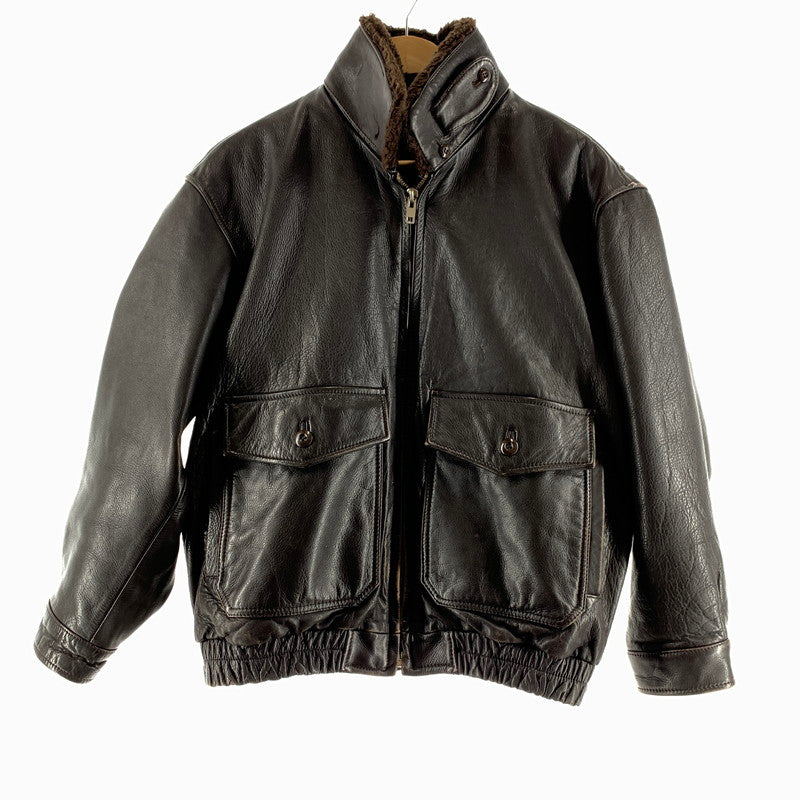 【中古品】【メンズ】 TIME&TIDE FLIGHT JACKET タイム・アンド・タイド フライトジャケット BROWN ライナー付 LLサイズ ※使用感あり 145-260830-io-58-fuzh カラー：ブラウン 万代Net店