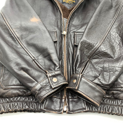 【中古品】【メンズ】 TIME&TIDE FLIGHT JACKET タイム・アンド・タイド フライトジャケット BROWN ライナー付 LLサイズ ※使用感あり 145-260830-io-58-fuzh カラー：ブラウン 万代Net店