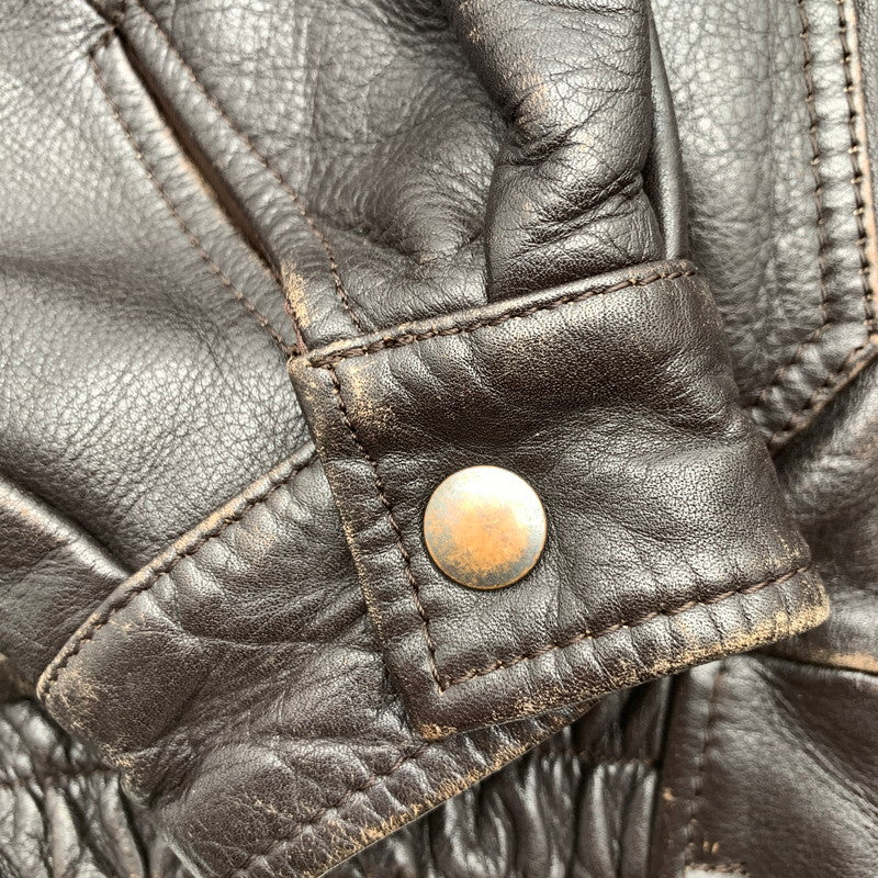【中古品】【メンズ】 TIME&TIDE FLIGHT JACKET タイム・アンド・タイド フライトジャケット BROWN ライナー付 LLサイズ ※使用感あり 145-260830-io-58-fuzh カラー：ブラウン 万代Net店