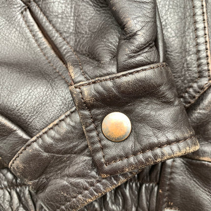 【中古品】【メンズ】 TIME&TIDE FLIGHT JACKET タイム・アンド・タイド フライトジャケット BROWN ライナー付 LLサイズ ※使用感あり 145-260830-io-58-fuzh カラー：ブラウン 万代Net店