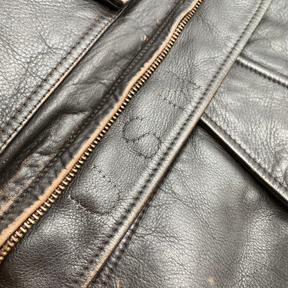【中古品】【メンズ】 TIME&TIDE FLIGHT JACKET タイム・アンド・タイド フライトジャケット BROWN ライナー付 LLサイズ ※使用感あり 145-260830-io-58-fuzh カラー：ブラウン 万代Net店