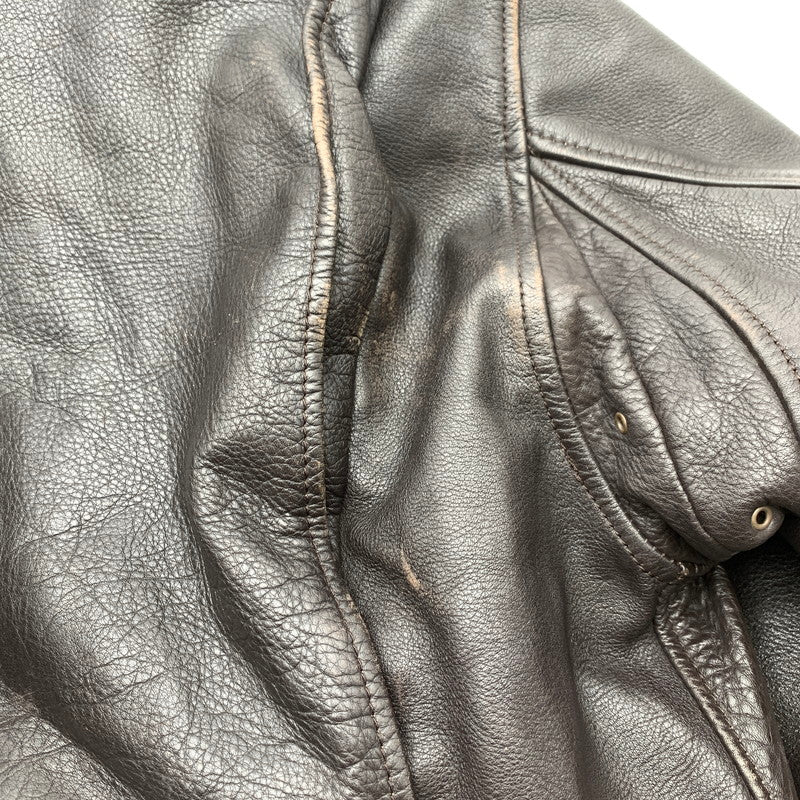 【中古品】【メンズ】 TIME&TIDE FLIGHT JACKET タイム・アンド・タイド フライトジャケット BROWN ライナー付 LLサイズ ※使用感あり 145-260830-io-58-fuzh カラー：ブラウン 万代Net店