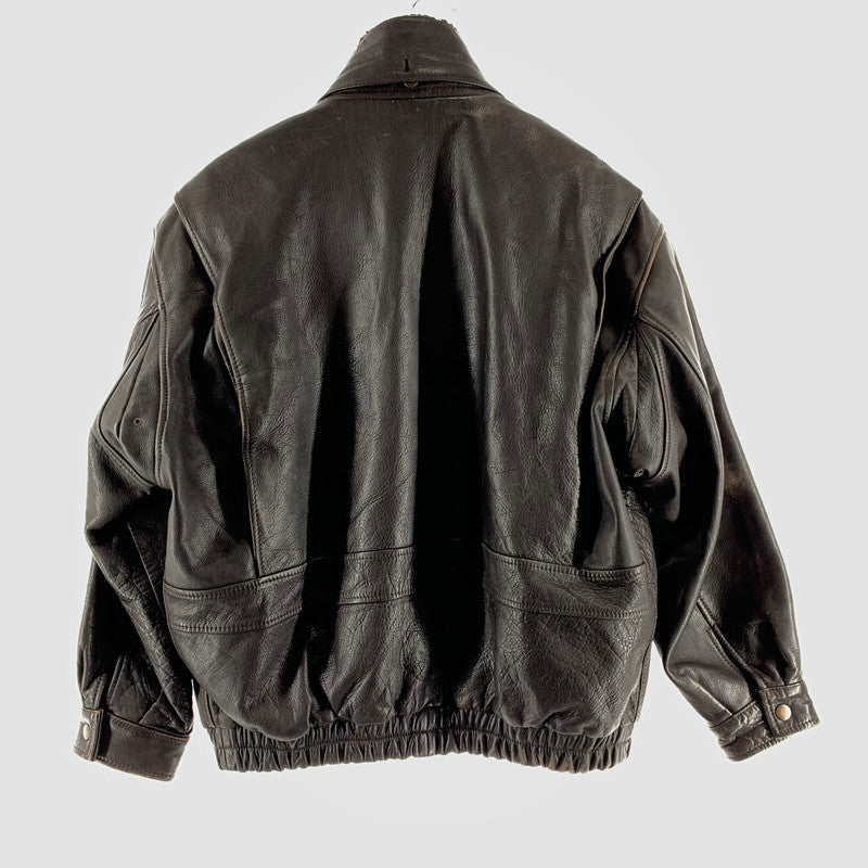 【中古品】【メンズ】 TIME&TIDE FLIGHT JACKET タイム・アンド・タイド フライトジャケット BROWN ライナー付 LLサイズ ※使用感あり 145-260830-io-58-fuzh カラー：ブラウン 万代Net店