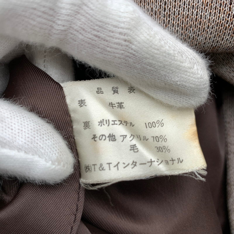 【中古品】【メンズ】 TIME&TIDE FLIGHT JACKET タイム・アンド・タイド フライトジャケット BROWN ライナー付 LLサイズ ※使用感あり 145-260830-io-58-fuzh カラー：ブラウン 万代Net店