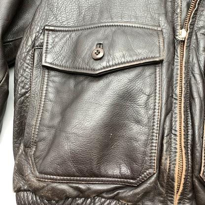 【中古品】【メンズ】 TIME&TIDE FLIGHT JACKET タイム・アンド・タイド フライトジャケット BROWN ライナー付 LLサイズ ※使用感あり 145-260830-io-58-fuzh カラー：ブラウン 万代Net店