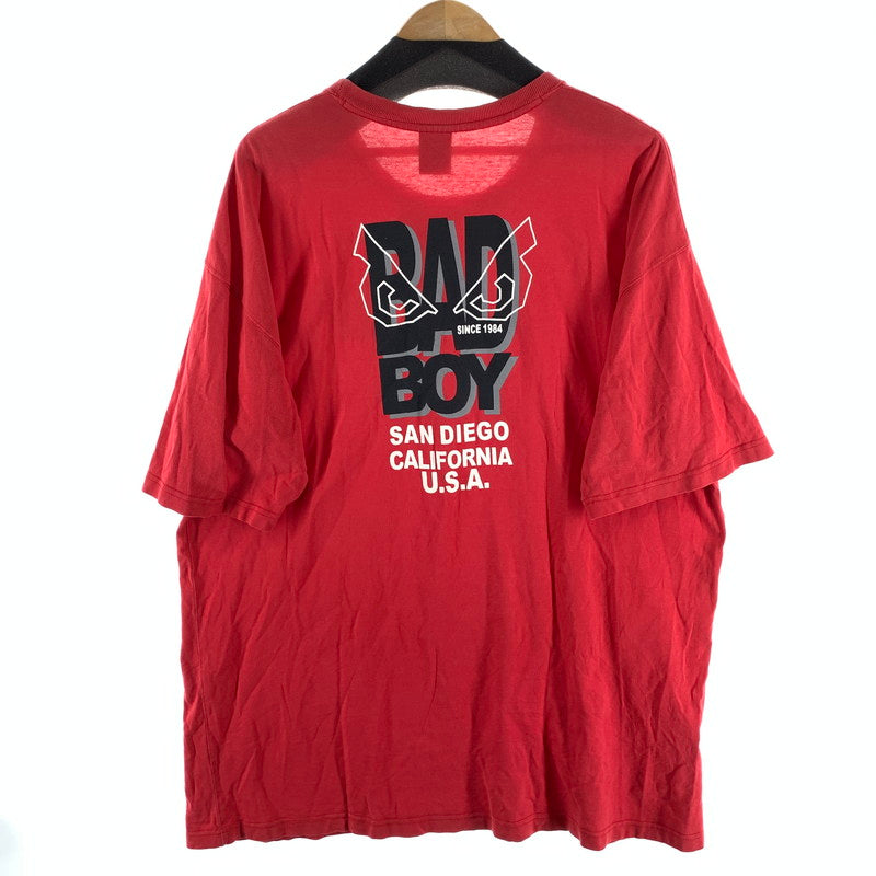 【中古品】【メンズ】 BAD BOY 半袖Tシャツ 古着 145-260927-gm-03-fuzh サイズ：5L カラー：レッド 万代Net店