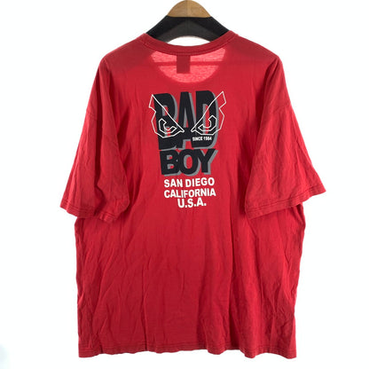 【中古品】【メンズ】 BAD BOY 半袖Tシャツ 古着 145-260927-gm-03-fuzh サイズ：5L カラー：レッド 万代Net店