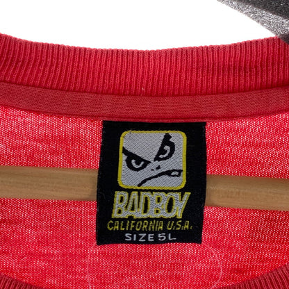 【中古品】【メンズ】 BAD BOY 半袖Tシャツ 古着 145-260927-gm-03-fuzh サイズ：5L カラー：レッド 万代Net店
