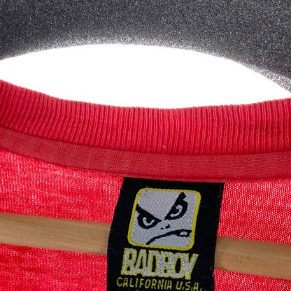 【中古品】【メンズ】 BAD BOY 半袖Tシャツ 古着 145-260927-gm-03-fuzh サイズ：5L カラー：レッド 万代Net店