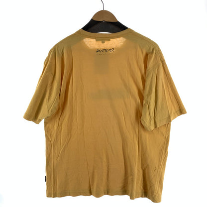 【中古品】【メンズ】 ZIPPO ジッポ 半袖Tシャツ カットソー 古着 145-260927-gm-46-fuzh サイズ：4L カラー：イエロー 万代Net店