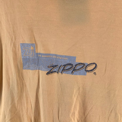 【中古品】【メンズ】 ZIPPO ジッポ 半袖Tシャツ カットソー 古着 145-260927-gm-46-fuzh サイズ：4L カラー：イエロー 万代Net店