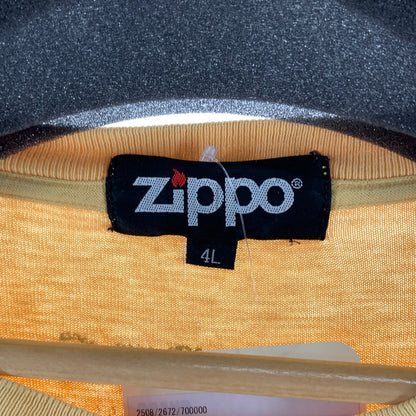 【中古品】【メンズ】 ZIPPO ジッポ 半袖Tシャツ カットソー 古着 145-260927-gm-46-fuzh サイズ：4L カラー：イエロー 万代Net店