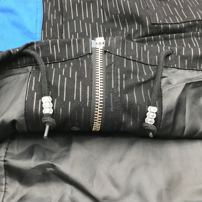 【中古品】【メンズ】 HUF ハフ JK00430 ALLTIMERS WORK JACKET ワークジャケット 上着 アウター BLACK BLUE Lサイズ ※ほつれ・使用感あり 142-260830-io-50-fuzh カラー：ブラックブルー 万代Net店