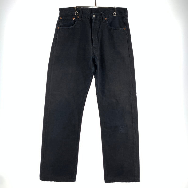 【中古品】【メンズ】 LEVIS リーバイス 501 DENIM PANTS デニムパンツ W33L34 BLACK 90S ジーパン ジーンズ 長ズボン 156-260829-io-02-fuzh カラー：ブラック 万代Net店