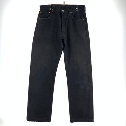 【中古品】【メンズ】 LEVIS リーバイス 501 DENIM PANTS デニムパンツ W33L34 BLACK 90S ジーパン ジーンズ 長ズボン 156-260829-io-02-fuzh カラー：ブラック 万代Net店