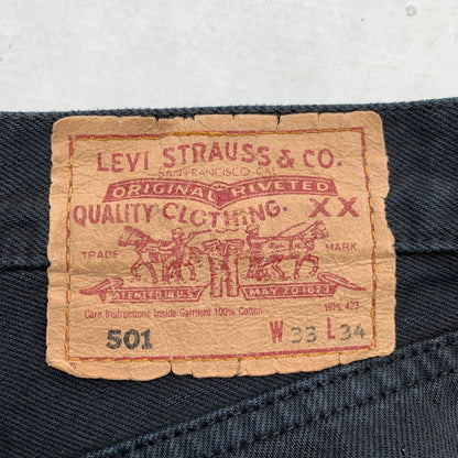 【中古品】【メンズ】 LEVIS リーバイス 501 DENIM PANTS デニムパンツ W33L34 BLACK 90S ジーパン ジーンズ 長ズボン 156-260829-io-02-fuzh カラー：ブラック 万代Net店