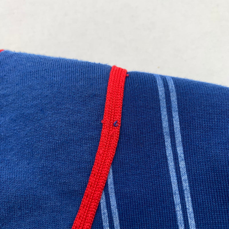 【中古品】【メンズ】 STARTER BASEBALL SHIRT スターター ベースボール シャツ 半袖シャツ BLUE RED XLサイズ ※ほつれ・タグに汚れあり 148-260830-io-56-fuzh カラー：ブルーレッド 万代Net店