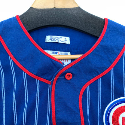 【中古品】【メンズ】 STARTER BASEBALL SHIRT スターター ベースボール シャツ 半袖シャツ BLUE RED XLサイズ ※ほつれ・タグに汚れあり 148-260830-io-56-fuzh カラー：ブルーレッド 万代Net店