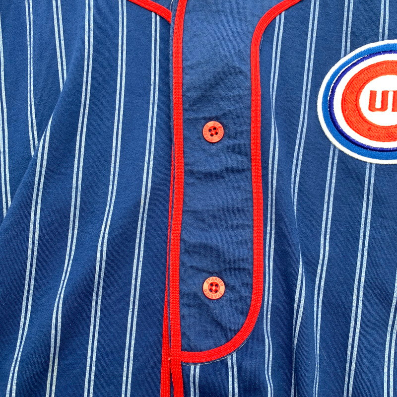 【中古品】【メンズ】 STARTER BASEBALL SHIRT スターター ベースボール シャツ 半袖シャツ BLUE RED XLサイズ ※ほつれ・タグに汚れあり 148-260830-io-56-fuzh カラー：ブルーレッド 万代Net店