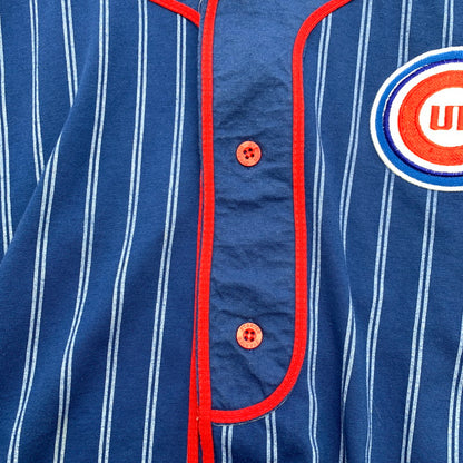 【中古品】【メンズ】 STARTER BASEBALL SHIRT スターター ベースボール シャツ 半袖シャツ BLUE RED XLサイズ ※ほつれ・タグに汚れあり 148-260830-io-56-fuzh カラー：ブルーレッド 万代Net店
