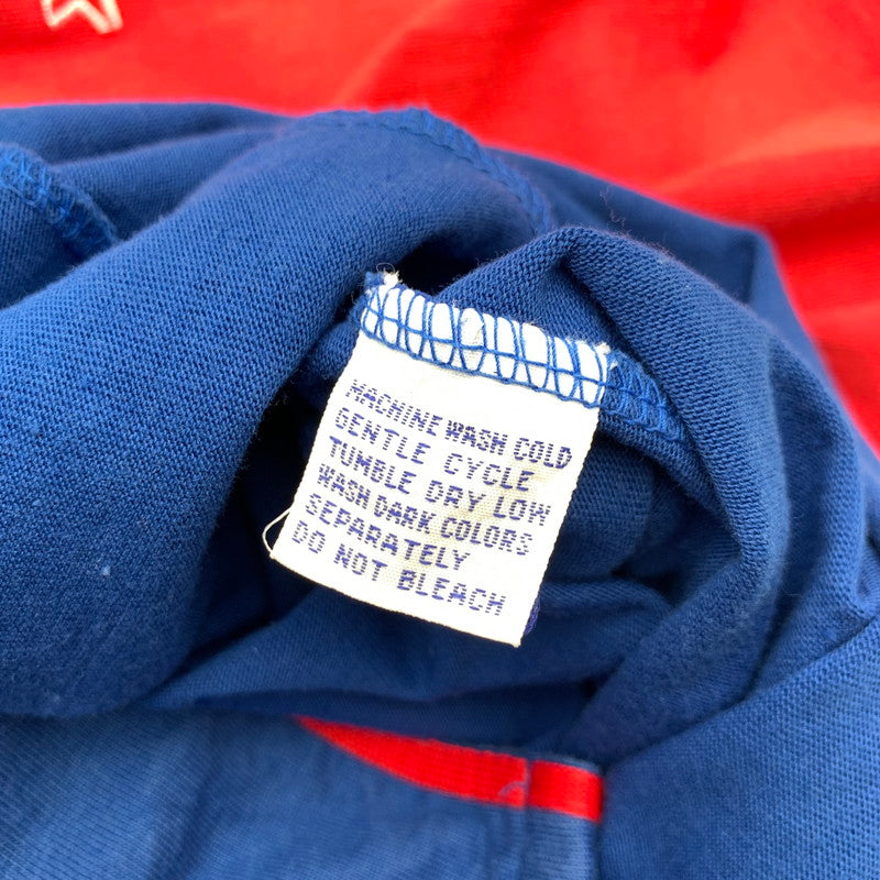 【中古品】【メンズ】 STARTER BASEBALL SHIRT スターター ベースボール シャツ 半袖シャツ BLUE RED XLサイズ ※ほつれ・タグに汚れあり 148-260830-io-56-fuzh カラー：ブルーレッド 万代Net店