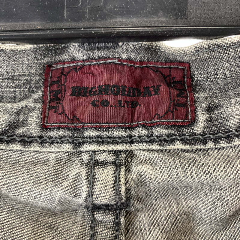 【中古品】【メンズ】 TMT ティーエムティー BIGHOLIDAY パンツ ボタンフライ ダメージデニムパンツ 151-260928-ny-12-fuzh サイズ：M カラー：インクブラック 万代Net店