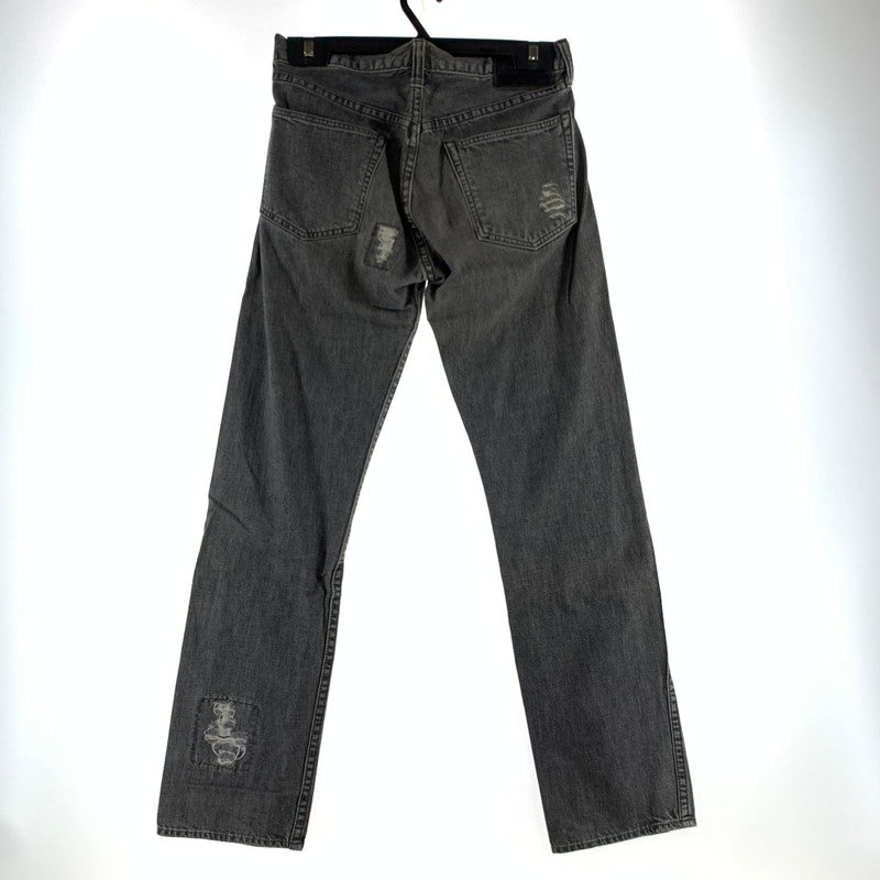 【中古品】【メンズ】 TMT ティーエムティー BIGHOLIDAY パンツ ボタンフライ ダメージデニムパンツ 151-260928-ny-12-fuzh サイズ：M カラー：インクブラック 万代Net店