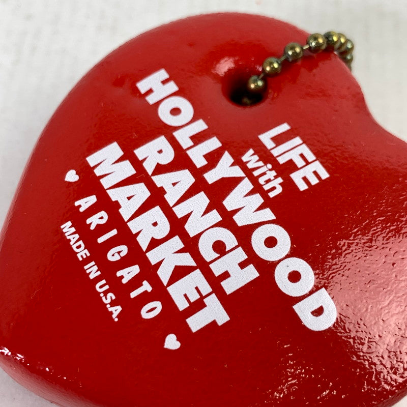 【中古品】【レディース】 HOLLYWOOD LAUNCH MARKET ハリウッドランチマーケット キーホルダー RED ハート 可愛い かわいい おしゃれ オシャレ ※穴・シワあり 208-260829-io-17-fuzh カラー：レッド 万代Net店