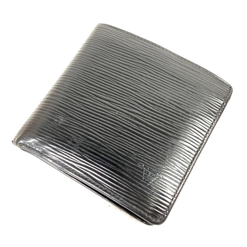 【中古品】【メンズ】 LOUIS VUITTON ルイ・ヴィトン M63542 エピ ポルト ビエ カルト クレディ モネ レザー ノワール BLACK 箱・SHOP袋付属 ※使用感・ふくらみ型あり・袋傷みあり 179-260829-io-21-fuzh カラー：ブラック 万代Net店
