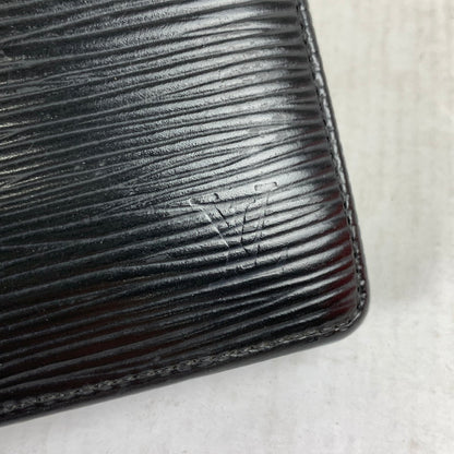 【中古品】【メンズ】 LOUIS VUITTON ルイ・ヴィトン M63542 エピ ポルト ビエ カルト クレディ モネ レザー ノワール BLACK 箱・SHOP袋付属 ※使用感・ふくらみ型あり・袋傷みあり 179-260829-io-21-fuzh カラー：ブラック 万代Net店