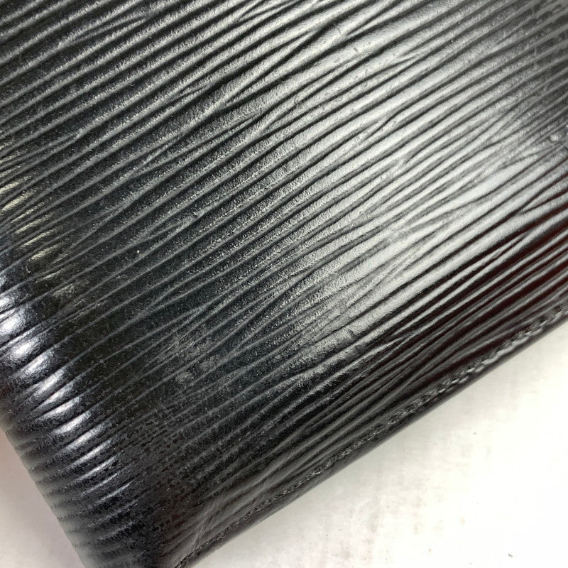 【中古品】【メンズ】 LOUIS VUITTON ルイ・ヴィトン M63542 エピ ポルト ビエ カルト クレディ モネ レザー ノワール BLACK 箱・SHOP袋付属 ※使用感・ふくらみ型あり・袋傷みあり 179-260829-io-21-fuzh カラー：ブラック 万代Net店