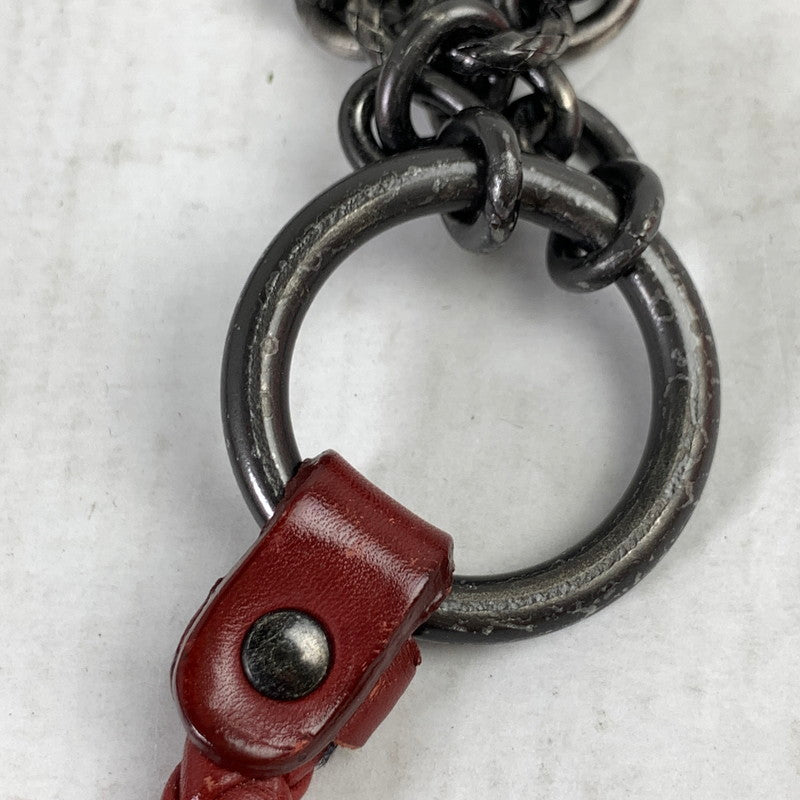 【中古品】【レディース】 BOTTEGA VENETA ボッテガ・ヴェネタ DOUBLE CHAIN COIN CASE ダブルチェーン コインケース 財布 WINE ※スレ・汚れあり 181-260829-io-18-fuzh カラー：ワイン 万代Net店