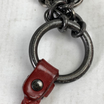 【中古品】【レディース】 BOTTEGA VENETA ボッテガ・ヴェネタ DOUBLE CHAIN COIN CASE ダブルチェーン コインケース 財布 WINE ※スレ・汚れあり 181-260829-io-18-fuzh カラー：ワイン 万代Net店