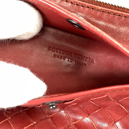 【中古品】【レディース】 BOTTEGA VENETA ボッテガ・ヴェネタ DOUBLE CHAIN COIN CASE ダブルチェーン コインケース 財布 WINE ※スレ・汚れあり 181-260829-io-18-fuzh カラー：ワイン 万代Net店