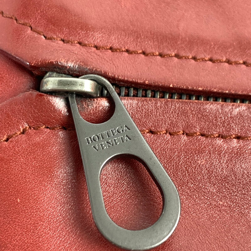 【中古品】【レディース】 BOTTEGA VENETA ボッテガ・ヴェネタ DOUBLE CHAIN COIN CASE ダブルチェーン コインケース 財布 WINE ※スレ・汚れあり 181-260829-io-18-fuzh カラー：ワイン 万代Net店