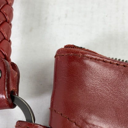 【中古品】【レディース】 BOTTEGA VENETA ボッテガ・ヴェネタ DOUBLE CHAIN COIN CASE ダブルチェーン コインケース 財布 WINE ※スレ・汚れあり 181-260829-io-18-fuzh カラー：ワイン 万代Net店