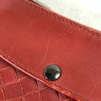 【中古品】【レディース】 BOTTEGA VENETA ボッテガ・ヴェネタ DOUBLE CHAIN COIN CASE ダブルチェーン コインケース 財布 WINE ※スレ・汚れあり 181-260829-io-18-fuzh カラー：ワイン 万代Net店