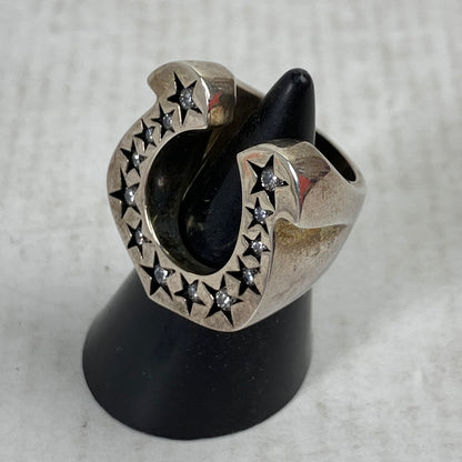 【中古品】【レディース】 USED SILVER RING アクセサリー シルバーリング 指輪 ホースシュー SILVER 925 5号 本体のみ ※使用感あり 192-260829-io-23-fuzh カラー：シルバー 万代Net店