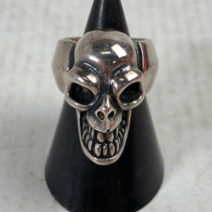 【中古品】【レディース】 USED SILVER RING アクセサリー シルバーリング 指輪 スカル SILVER 925 7号 本体のみ ※使用感あり 192-260829-io-22-fuzh カラー：シルバー 8号 万代Net店