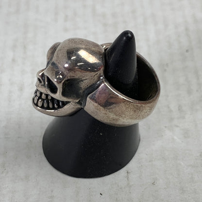 【中古品】【レディース】 USED SILVER RING アクセサリー シルバーリング 指輪 スカル SILVER 925 7号 本体のみ ※使用感あり 192-260829-io-22-fuzh カラー：シルバー 8号 万代Net店