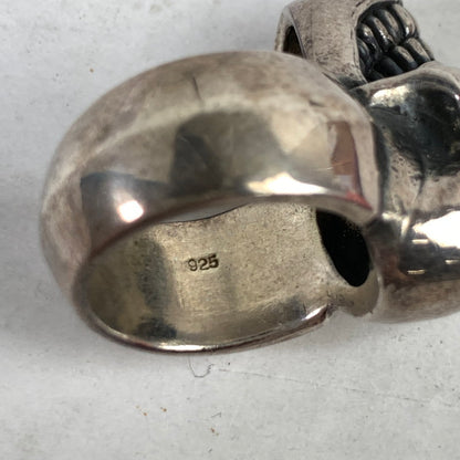 【中古品】【レディース】 USED SILVER RING アクセサリー シルバーリング 指輪 スカル SILVER 925 7号 本体のみ ※使用感あり 192-260829-io-22-fuzh カラー：シルバー 8号 万代Net店