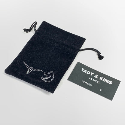 【中古品】【レディース】 TADY&KING 平打ちバングル SV.K18 ロングホーン アクセサリー SILVER 925 K18 サイズ:18cm程度 TADY COMPANY 保存袋付 ※使用感あり 191-260829-io-24-fuzh カラー：シルバー 万代Net店