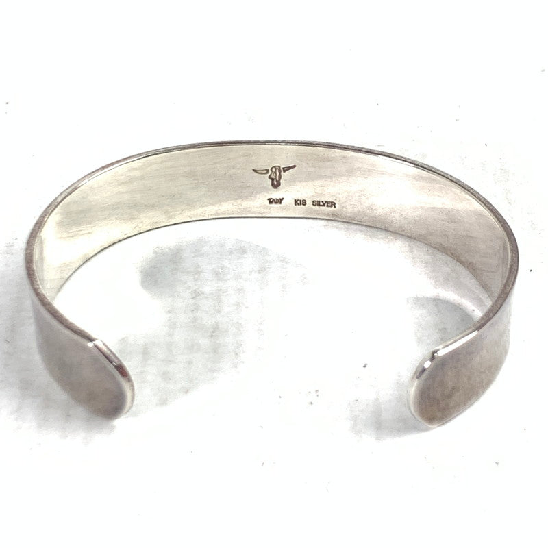 【中古品】【レディース】 TADY&KING 平打ちバングル SV.K18 ロングホーン アクセサリー SILVER 925 K18 サイズ:18cm程度 TADY COMPANY 保存袋付 ※使用感あり 191-260829-io-24-fuzh カラー：シルバー 万代Net店