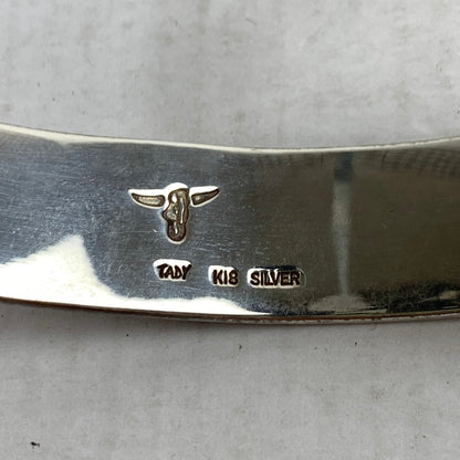 【中古品】【レディース】 TADY&KING 平打ちバングル SV.K18 ロングホーン アクセサリー SILVER 925 K18 サイズ:18cm程度 TADY COMPANY 保存袋付 ※使用感あり 191-260829-io-24-fuzh カラー：シルバー 万代Net店