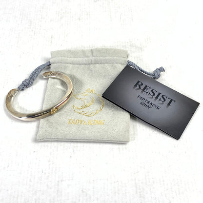 【中古品】【レディース】 TADY&KING ロングホーン バングル アクセサリー SILVER 925 K18 サイズ:18cm程度 保存袋付属 ※使用感あり 191-260829-io-25-fuzh カラー：シルバー 万代Net店
